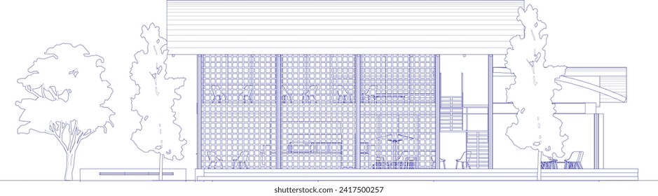 Ilustración 3D del proyecto de construcción