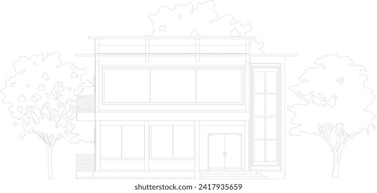 3D illustration of building project