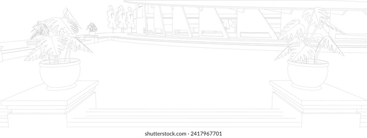 Ilustración 3D del proyecto de construcción