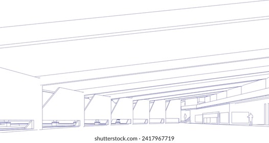 Ilustración 3D del proyecto de construcción