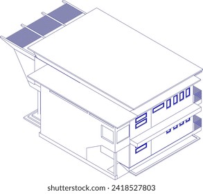 Ilustración 3D del proyecto de construcción