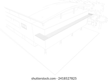 Ilustración 3D del proyecto de construcción
