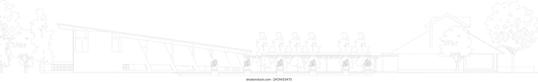 3D-Illustration des Bauprojekts