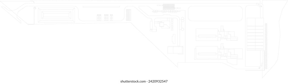 3D illustration of building project