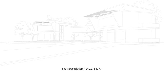 Ilustración 3D del proyecto de construcción
