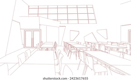 Ilustración 3D del proyecto de construcción