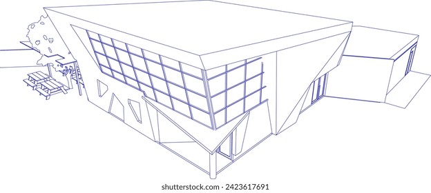 Ilustración 3D del proyecto de construcción