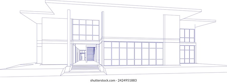 3D-Darstellung des Bauprojekts