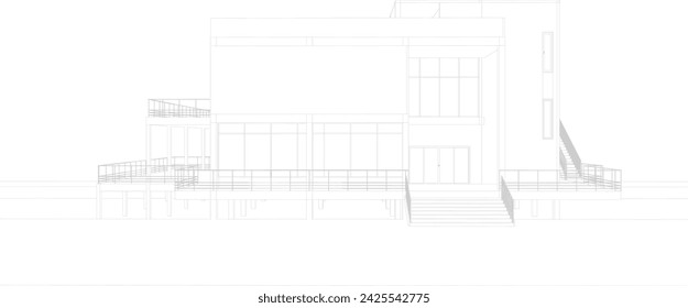 3D-Darstellung des Bauprojekts