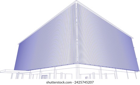 Ilustración 3D del proyecto de construcción
