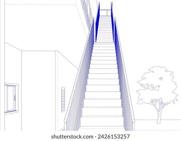 Ilustración 3D del proyecto de construcción