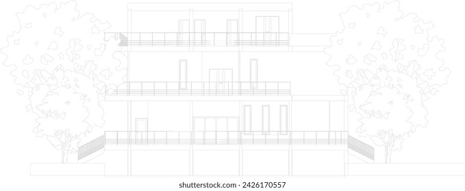 Ilustración 3D del proyecto de construcción