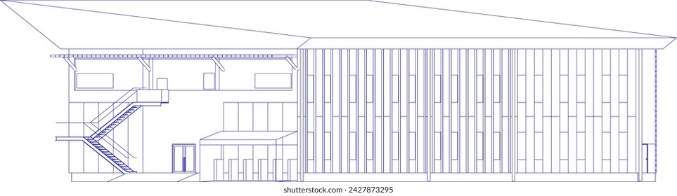 Ilustración 3D del proyecto de construcción