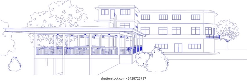 3D-Darstellung des Bauprojekts