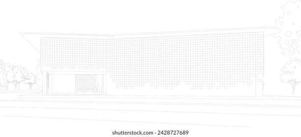 3D-Darstellung des Bauprojekts