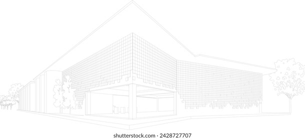 3D-Darstellung des Bauprojekts