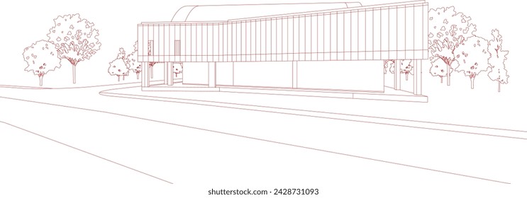 Ilustración 3D del proyecto de construcción