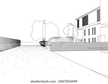 Ilustración 3D del proyecto de construcción