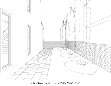3D-Darstellung des Bauprojekts