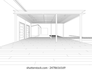 3D-Darstellung des Bauprojekts