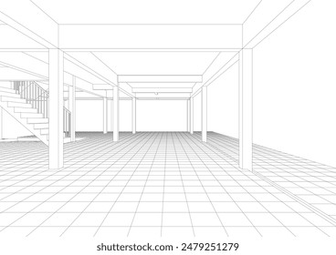 Ilustración 3D del proyecto de construcción