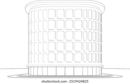 3D-Illustration des Bauprojekts