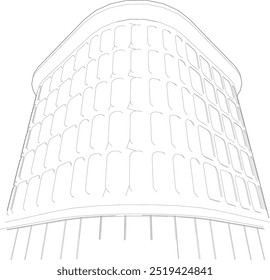 Ilustração 3D do projeto de construção
