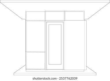 Ilustração 3D do projeto de construção