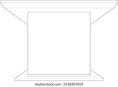 3D illustration of building project