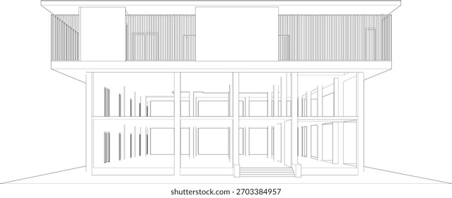 Ilustración 3D del proyecto de construcción