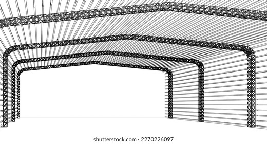 3D-Abbildung der Gebäudestruktur