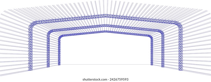3D-Darstellung der Gebäudestruktur