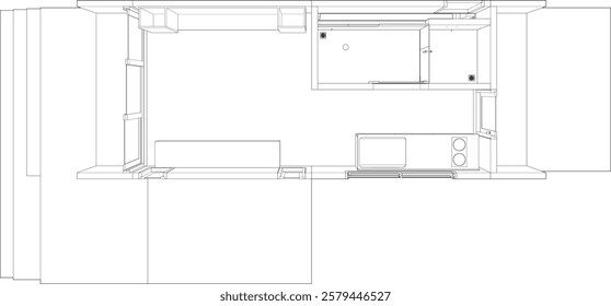 3D illustration of building structure