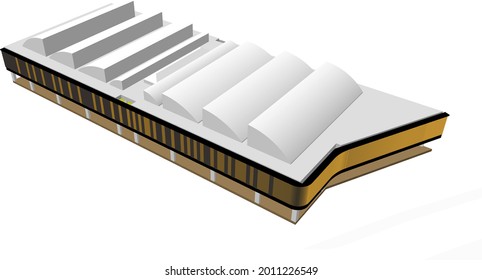 3D illustration of commercial project