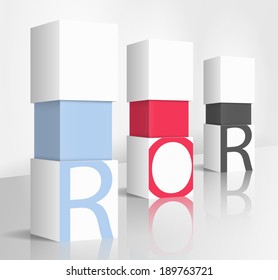 3d illustration concept: Rate of Return