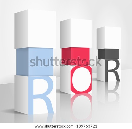 3d illustration concept: Rate of Return
