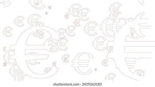 3D illustration of currency symbol