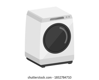 Ilustración 3D de una lavadora tipo tambor.