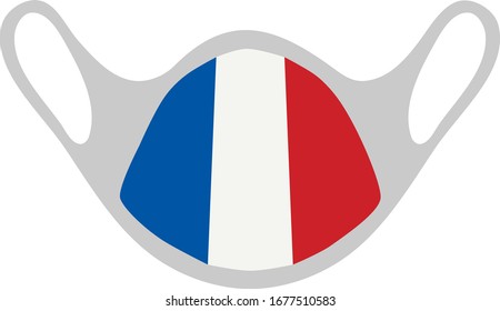 Ilustración 3D de la máscara de higiene 