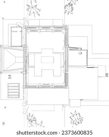 3D illustration of industrial building