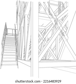 Ilustración 3D del proyecto industrial