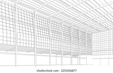 3D-Illustration des Industrieprojekts