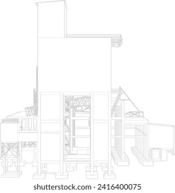 Ilustración 3D del proyecto industrial