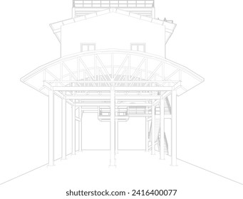 Ilustración 3D del proyecto industrial