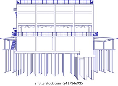 Ilustración 3D del proyecto industrial