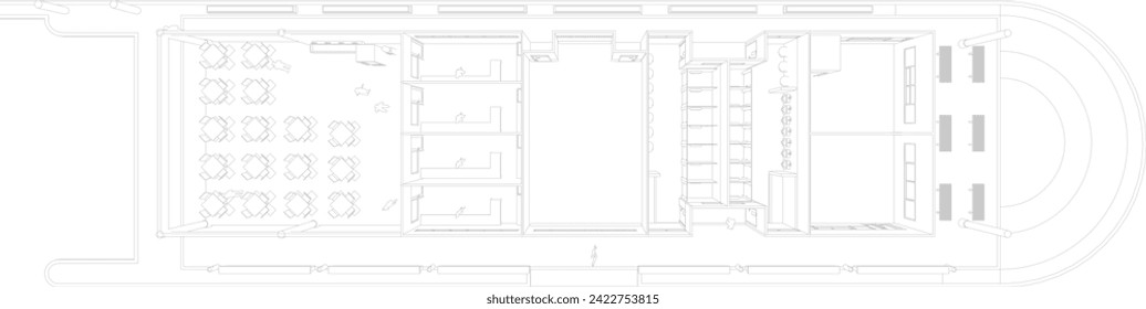 3D illustration of industrial project