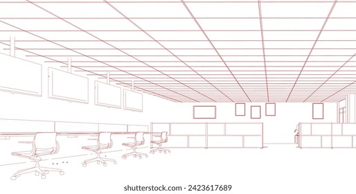 3D-Illustration des Industrieprojekts