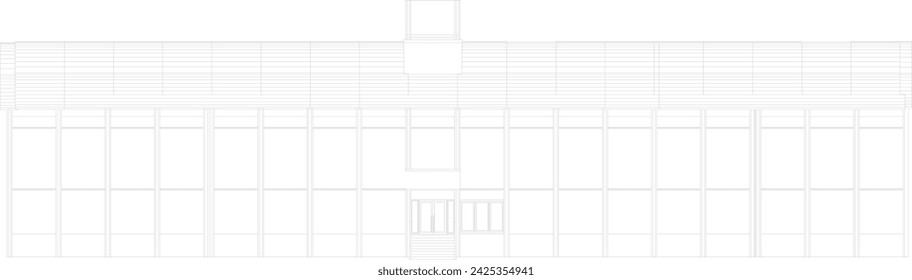 3D illustration of industrial project