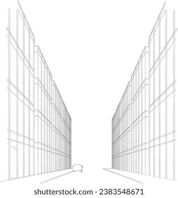 3D illustration of landscape project