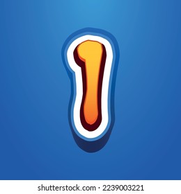 3d illustration of letter i